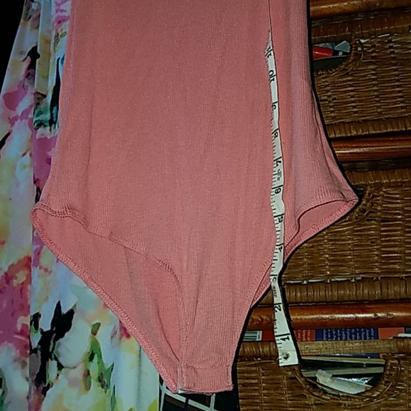 💕 JOLIE 💕 LUXE PINK BODYSUIT BASICS STRETCH ONESIE 💕 ❣️ - Picture 3 of 6